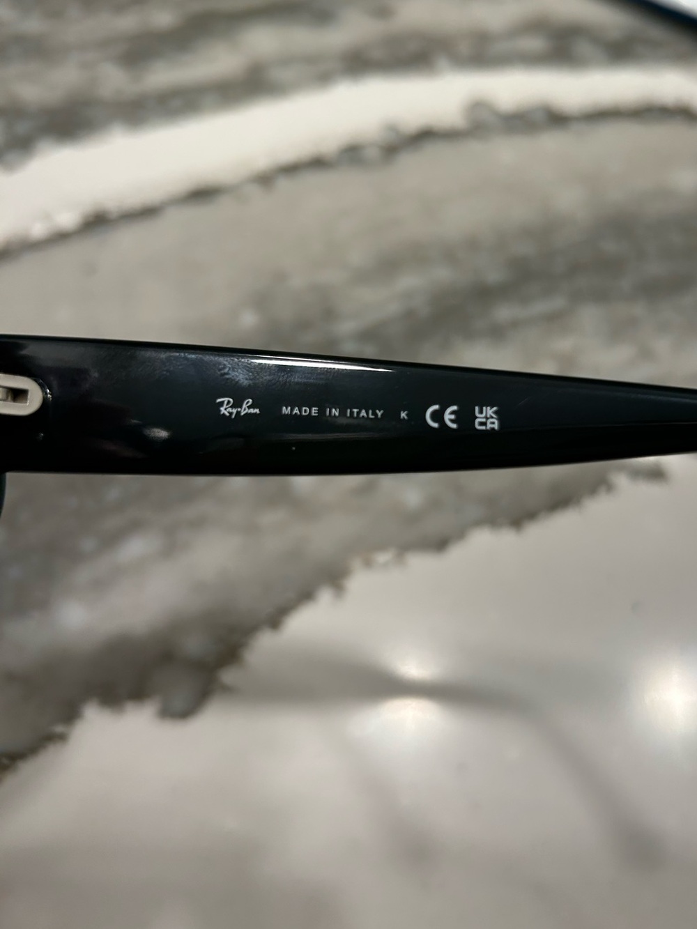 Ray-Ban Black Rectangle Sunglasses - Picture 5 of 6